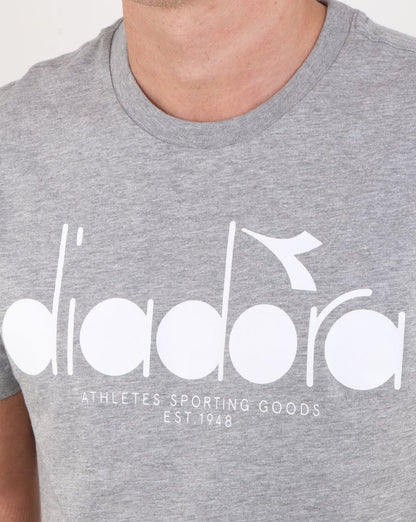 Diadora Logo T-shirt Grey Melange