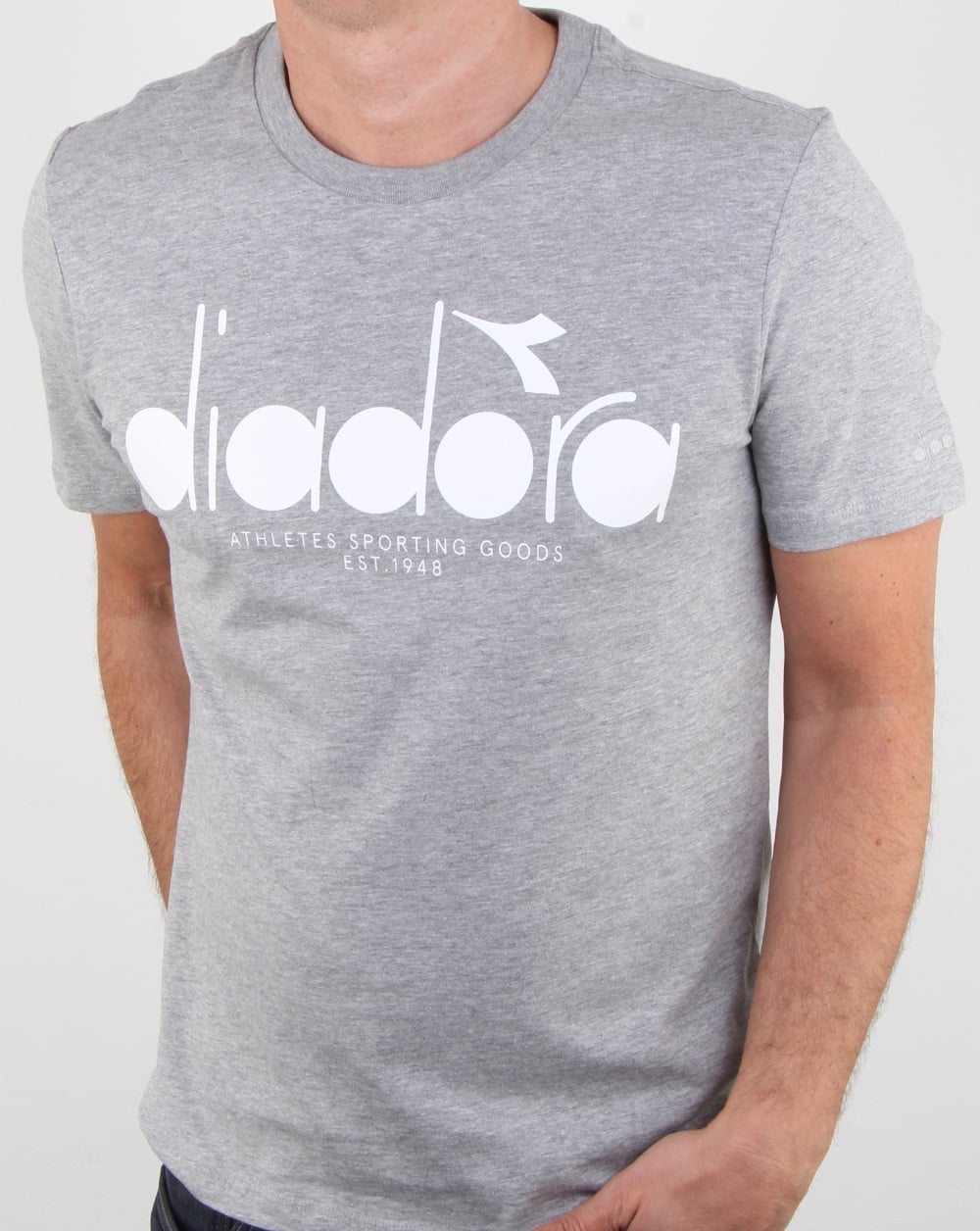 Diadora Logo T-shirt Grey Melange