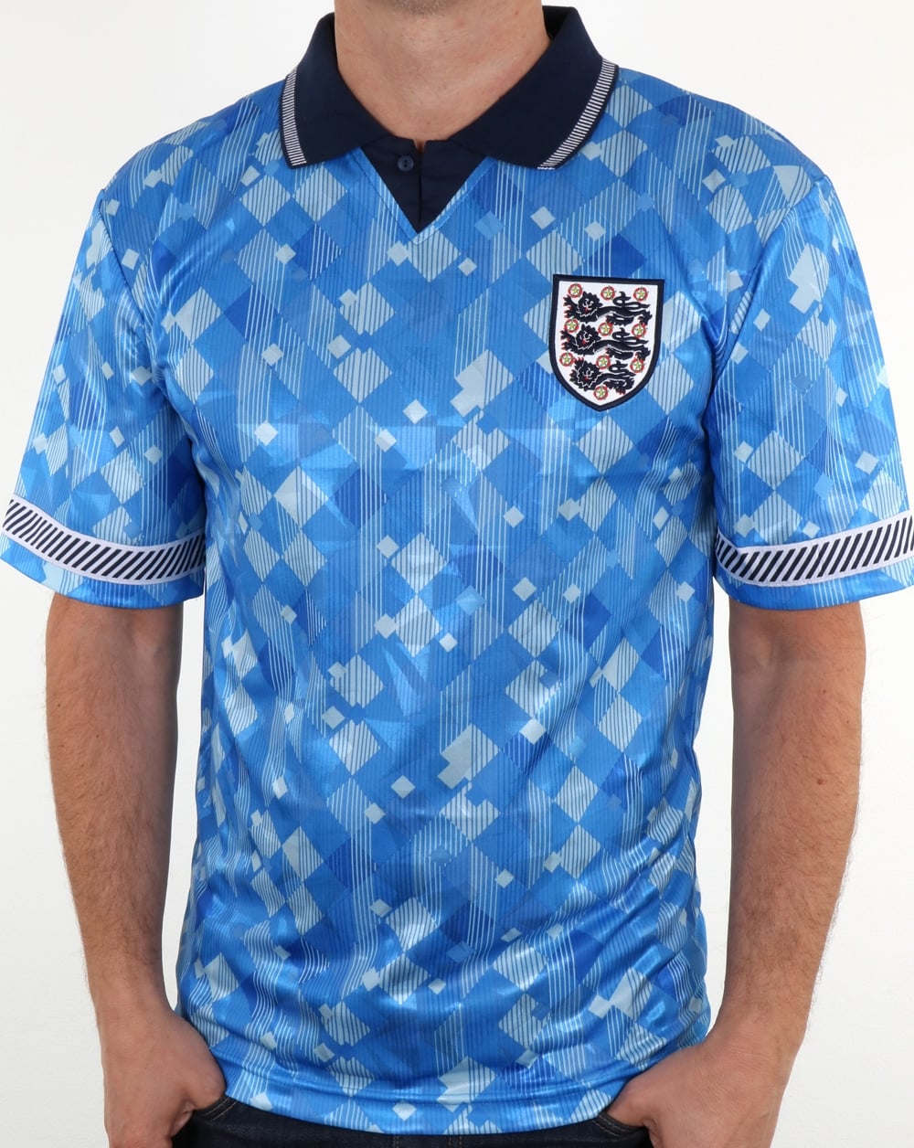 England 1990 Legend Football Shirt Blue