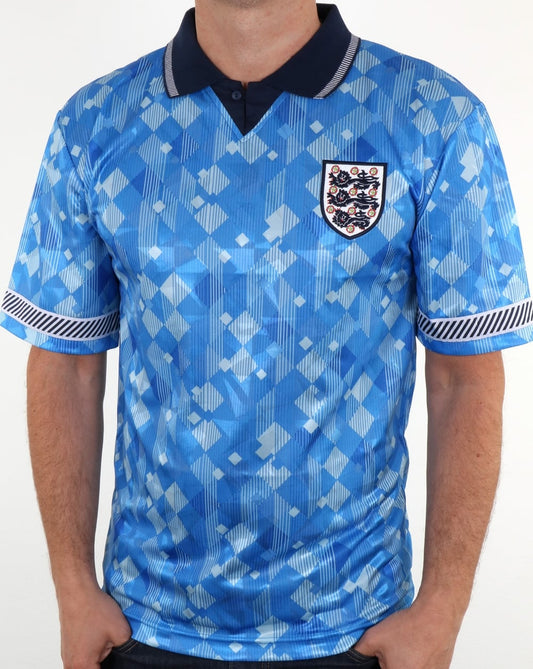 England 1990 Legend Football Shirt Blue
