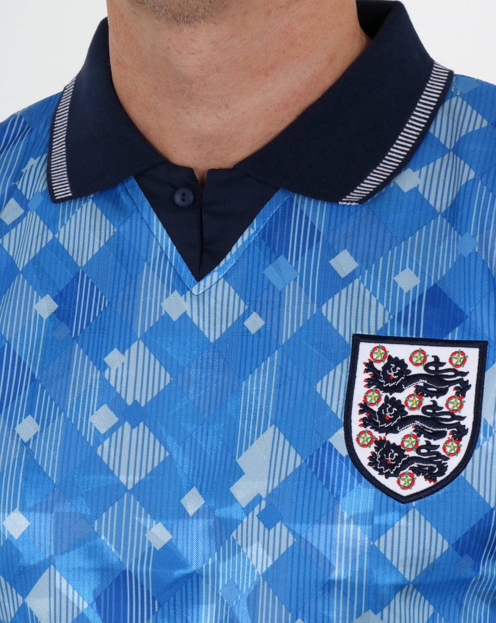 England 1990 Legend Football Shirt Blue