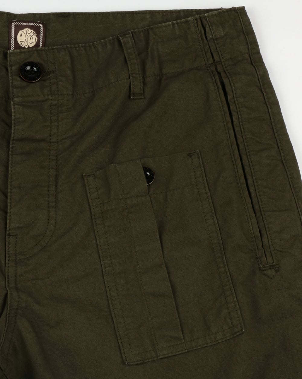 Pretty Green Rockwood Cargo Shorts Khaki