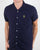Luke Barratt Cuban Collar Shirt Navy
