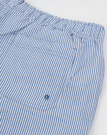 Farah Colbert Seersucker Swim Shorts Royal Blue