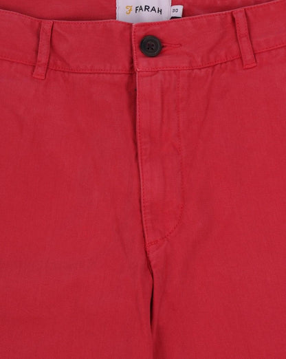 Farah Hawk Garment Dye Chino Shorts Fuschia