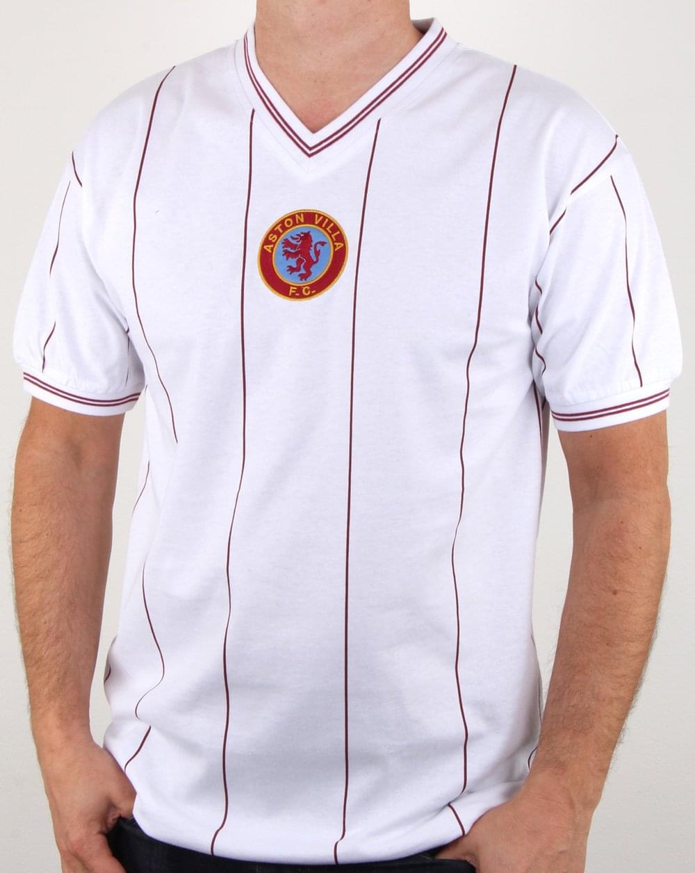 80s Casual Classics Aston Villa 1982 Away Retro Shirt White