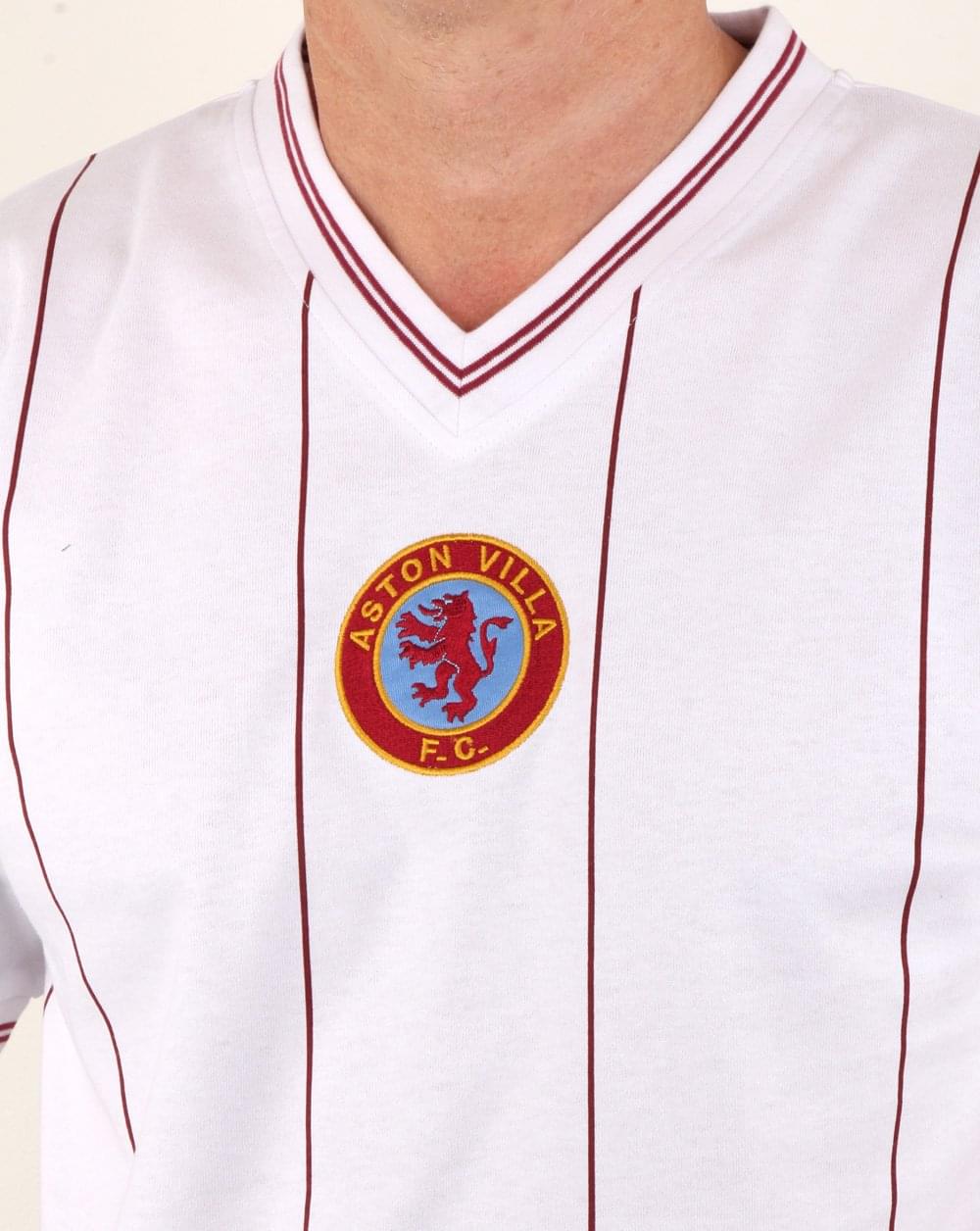 80s Casual Classics Aston Villa 1982 Away Retro Shirt White