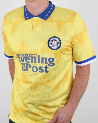 80s Casual Classics Leeds 1992 Away Retro Shirt Yellow