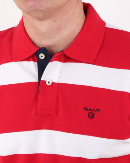Gant Contrast Collar Rugger Red