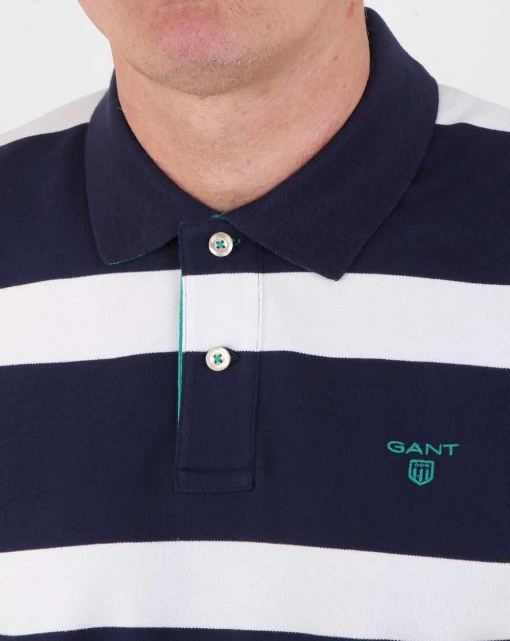 Gant Contrast Collar Rugger Marine