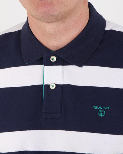 Gant Contrast Collar Rugger Marine