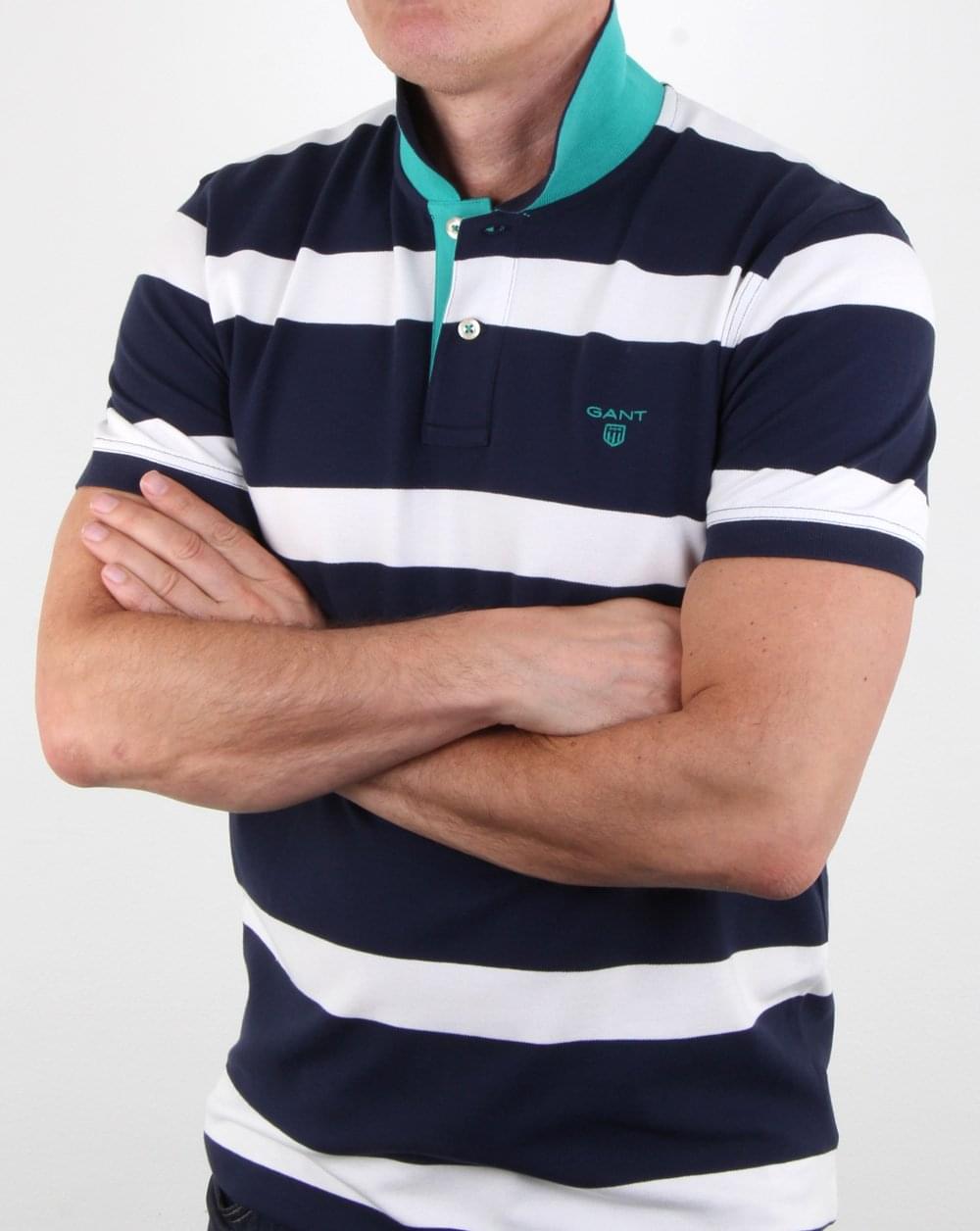 Gant Contrast Collar Rugger Marine