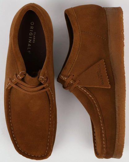 Clarks Originals Wallabee Shoes Cola Suede