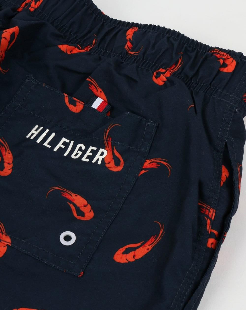 Tommy Hilfiger Shrimp Print Swim Shorts Navy