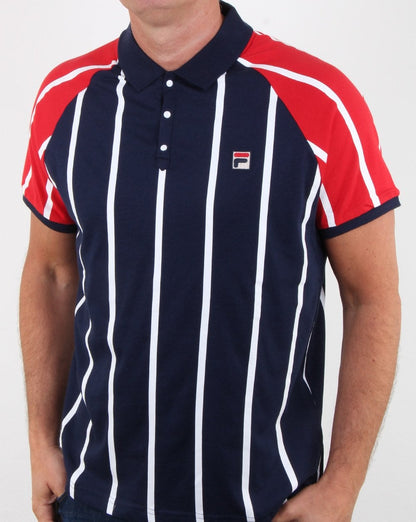 Fila Vintage Antonio Polo Shirt Navy