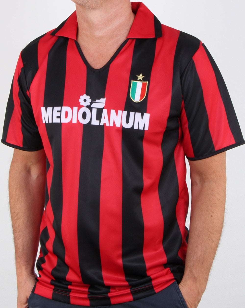 80s Casual Classics Ac Milan 1988 Retro Shirt Red/black