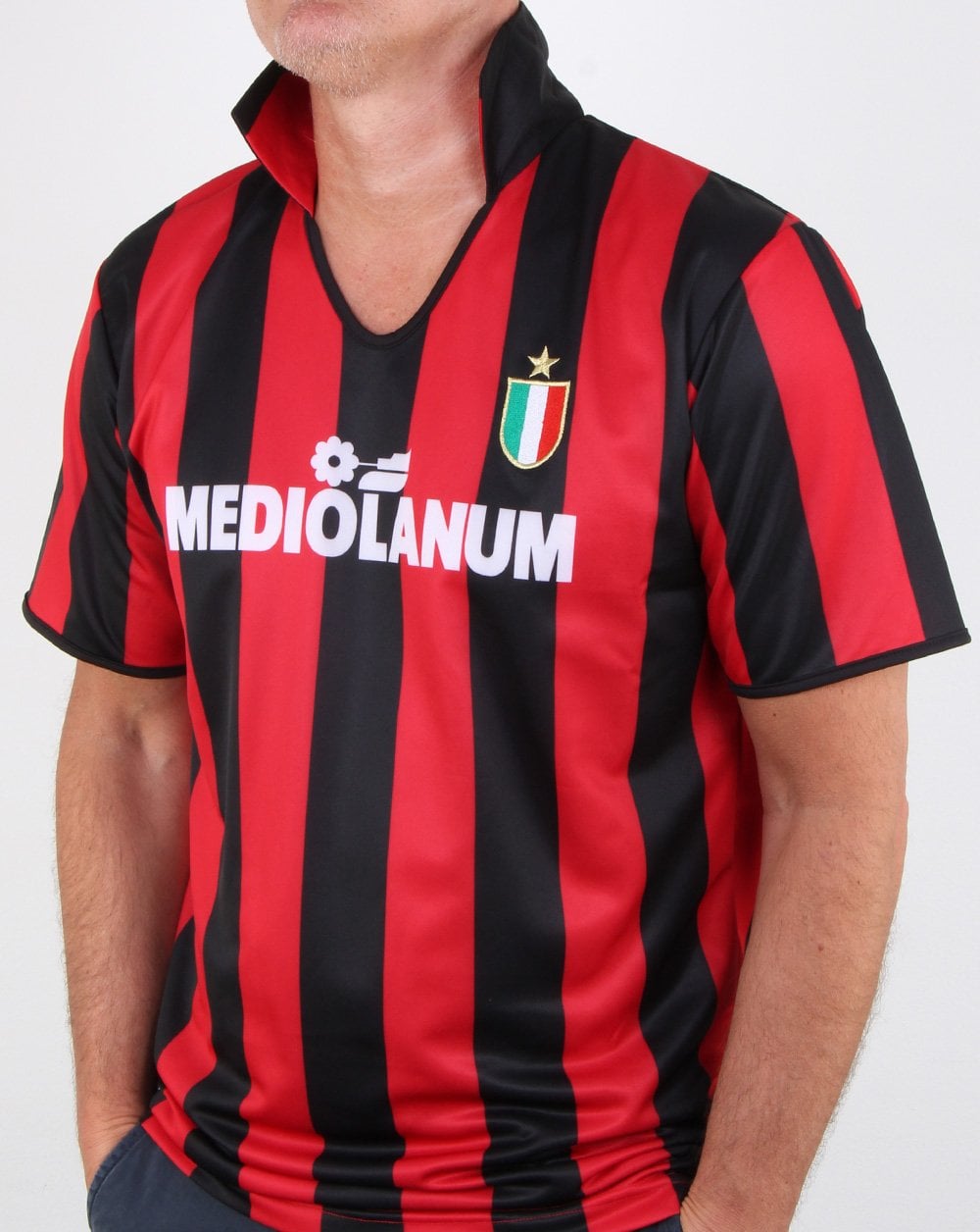 80s Casual Classics Ac Milan 1988 Retro Shirt Red/black