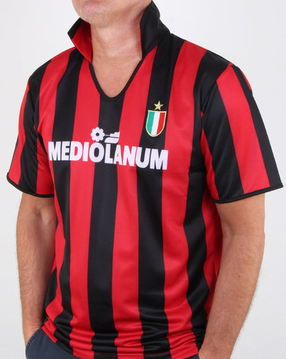 80s Casual Classics Ac Milan 1988 Retro Shirt Red/black