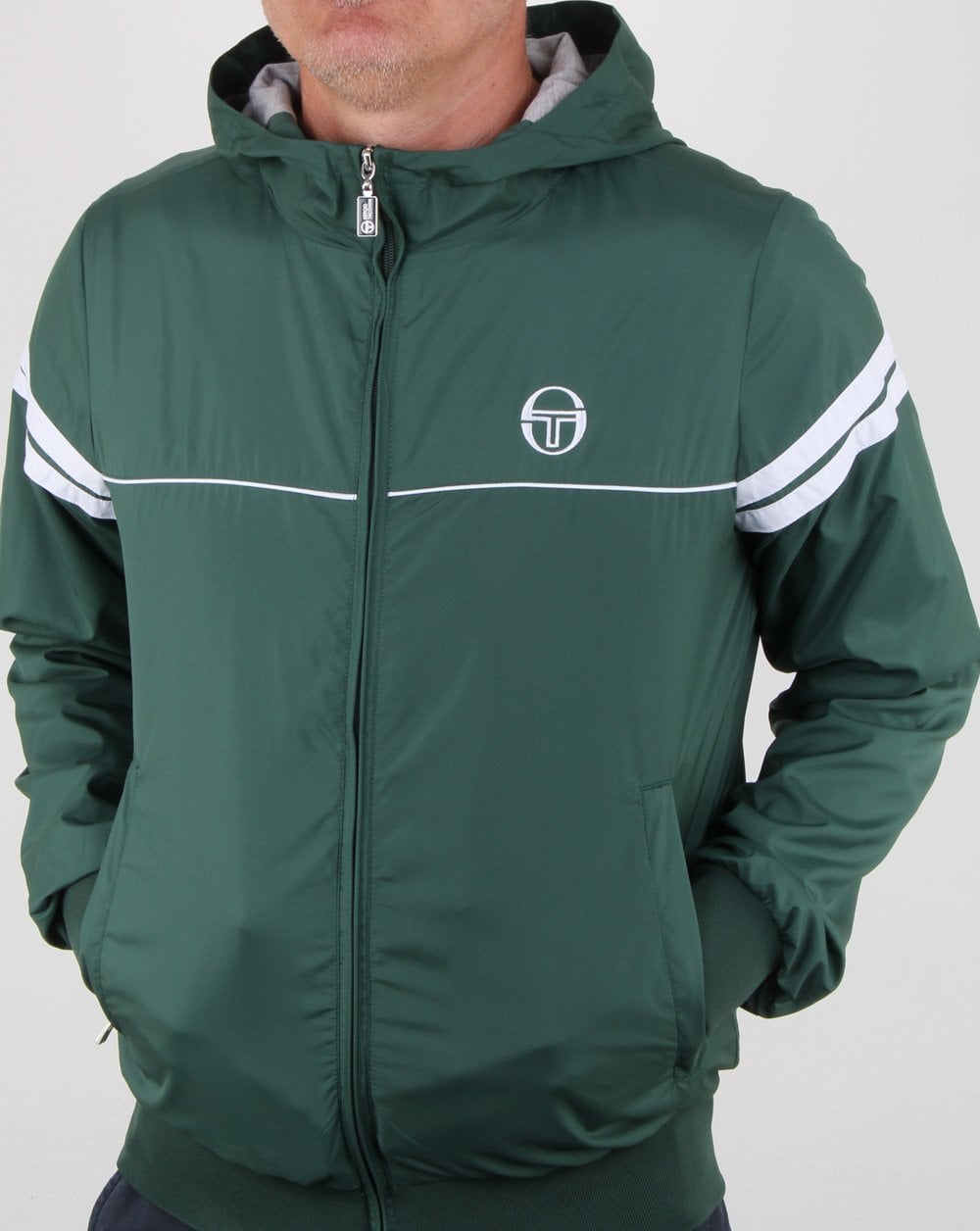 Sergio Tacchini Orion Hooded Jacket Forest Green