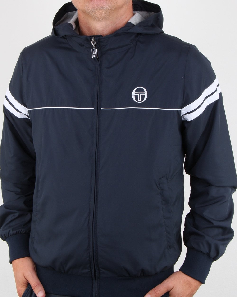 Sergio Tacchini Orion Hooded Jacket Navy