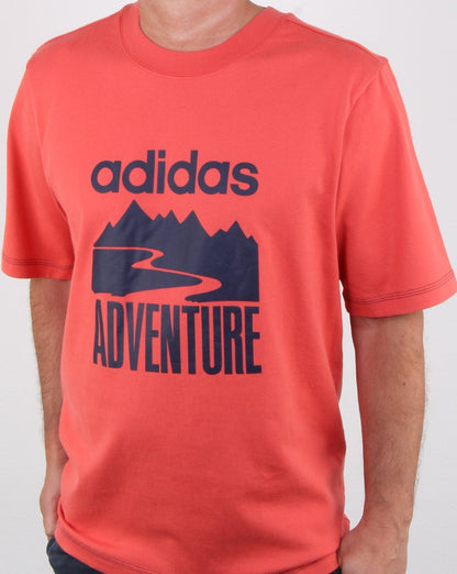 Adidas Originals Adventure T Shirt Trace Scarlet