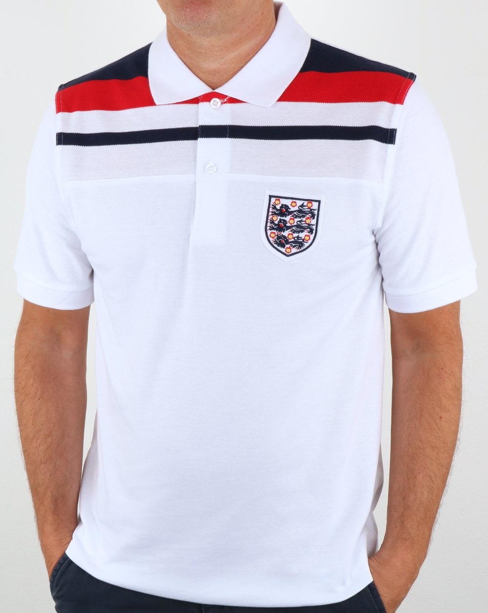 80s Casual Classics England 1982 Polo Shirt White