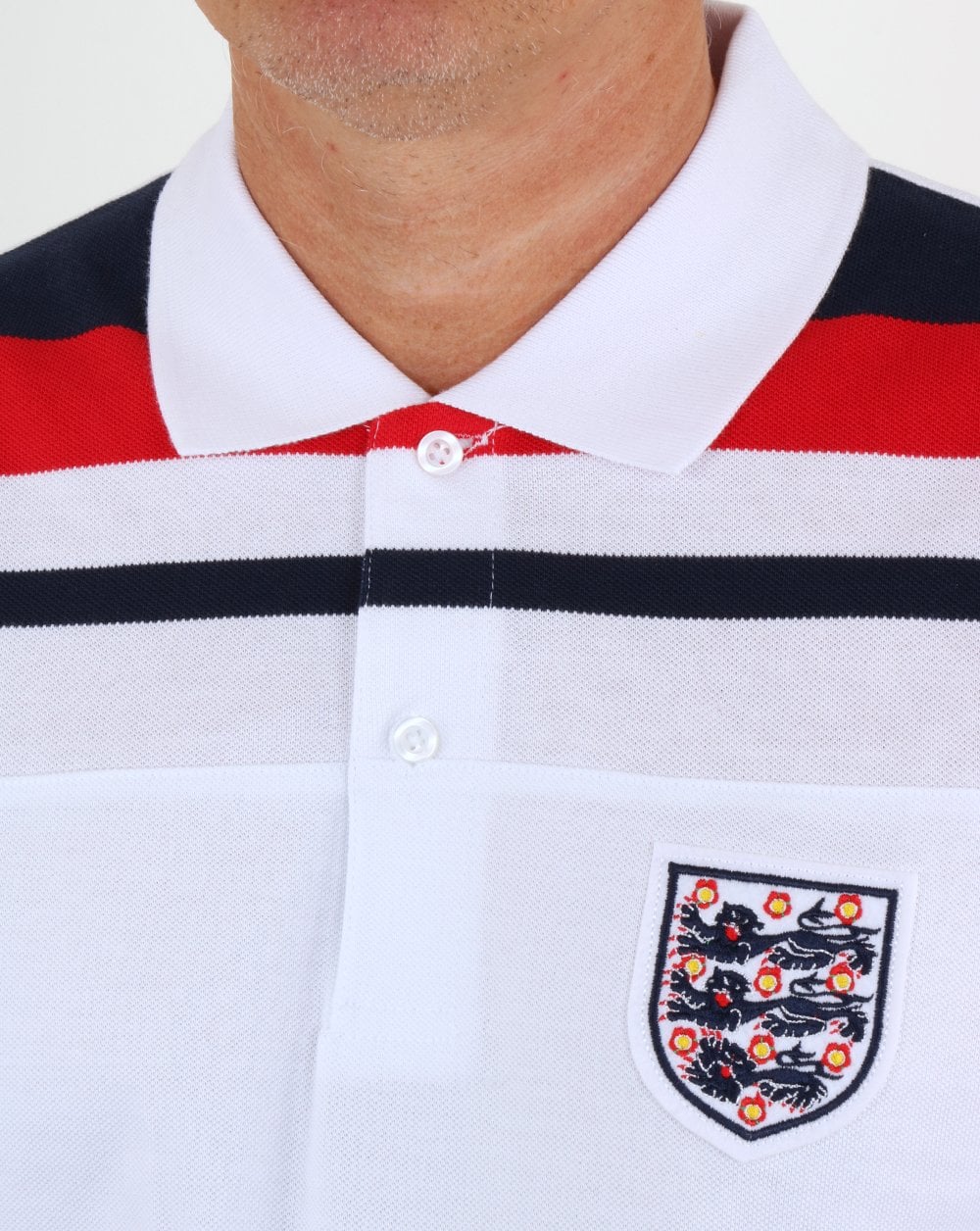 80s Casual Classics England 1982 Polo Shirt White