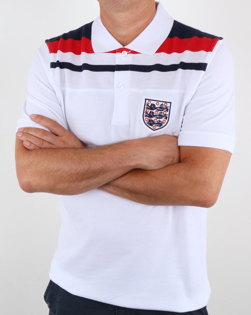 80s Casual Classics England 1982 Polo Shirt White