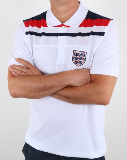 80s Casual Classics England 1982 Polo Shirt White