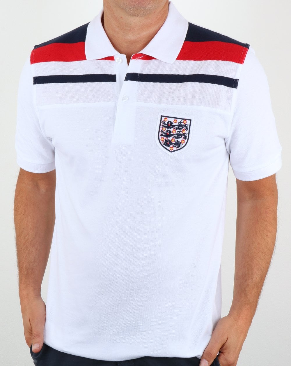 80s Casual Classics England 1982 Polo Shirt White