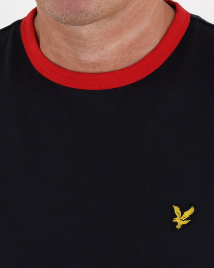 Lyle And Scott Country Ringer T Shirt Black