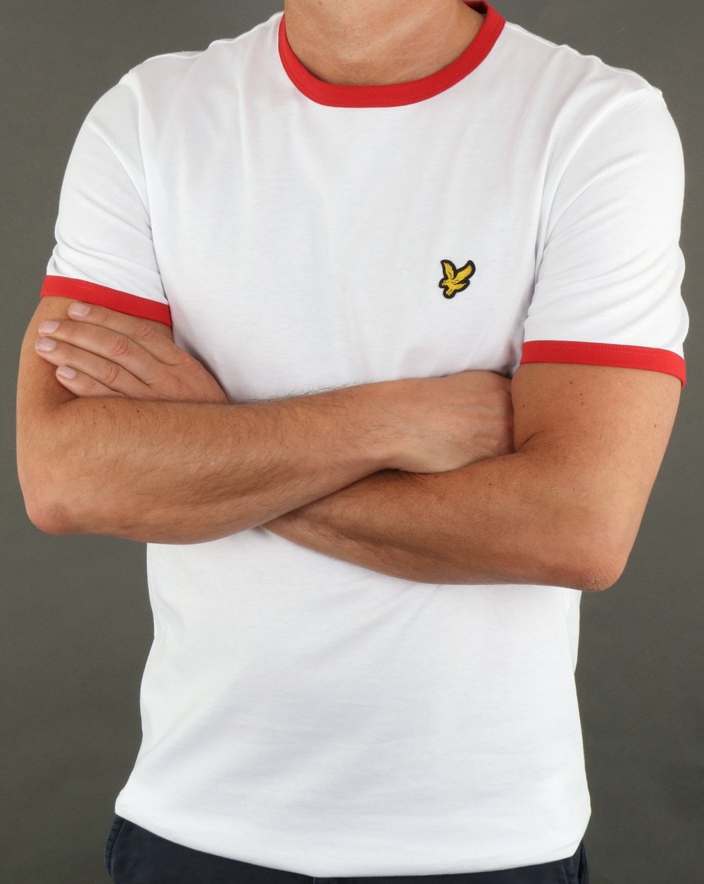 Lyle And Scott Country Ringer T Shirt White