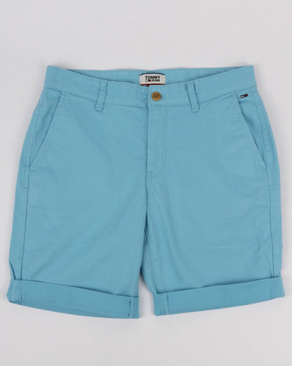 Tommy Hilfiger Cotton Twill Shorts Light Blue
