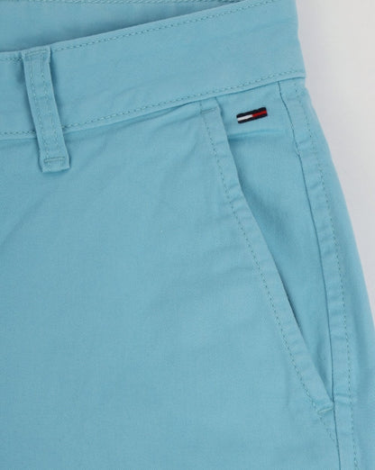 Tommy Hilfiger Cotton Twill Shorts Light Blue