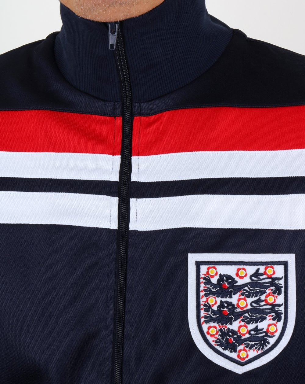 80s Casual Classics England 1982 Track Top Navy