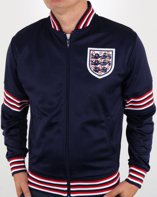 80s Casual Classics England 1974 Track Top Navy