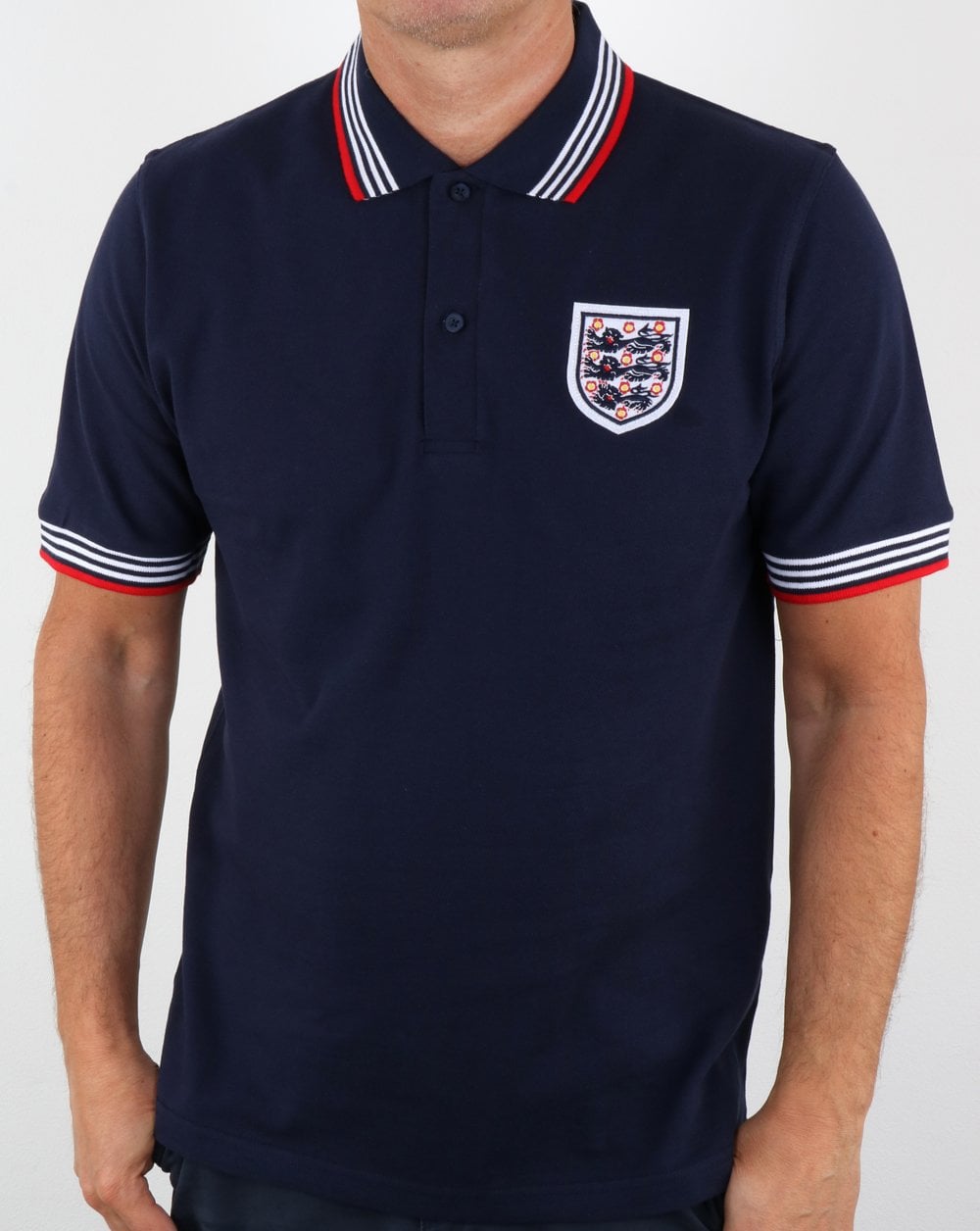 80s Casual Classics England 1974 Polo Shirt Navy