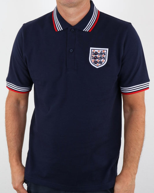 80s Casual Classics England 1974 Polo Shirt Navy