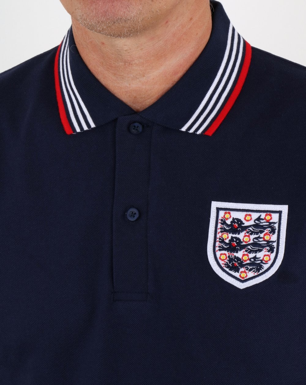 80s Casual Classics England 1974 Polo Shirt Navy