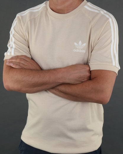 Adidas Originals 3 Stripes T Shirt Linen