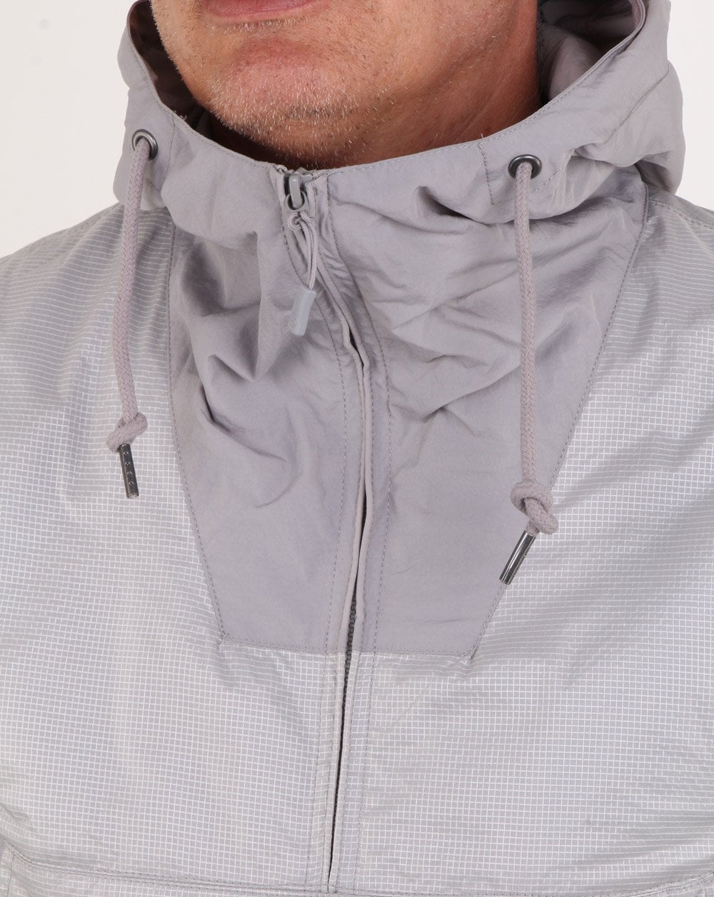 Pretty Green Overhead Hooded Jacket Grey