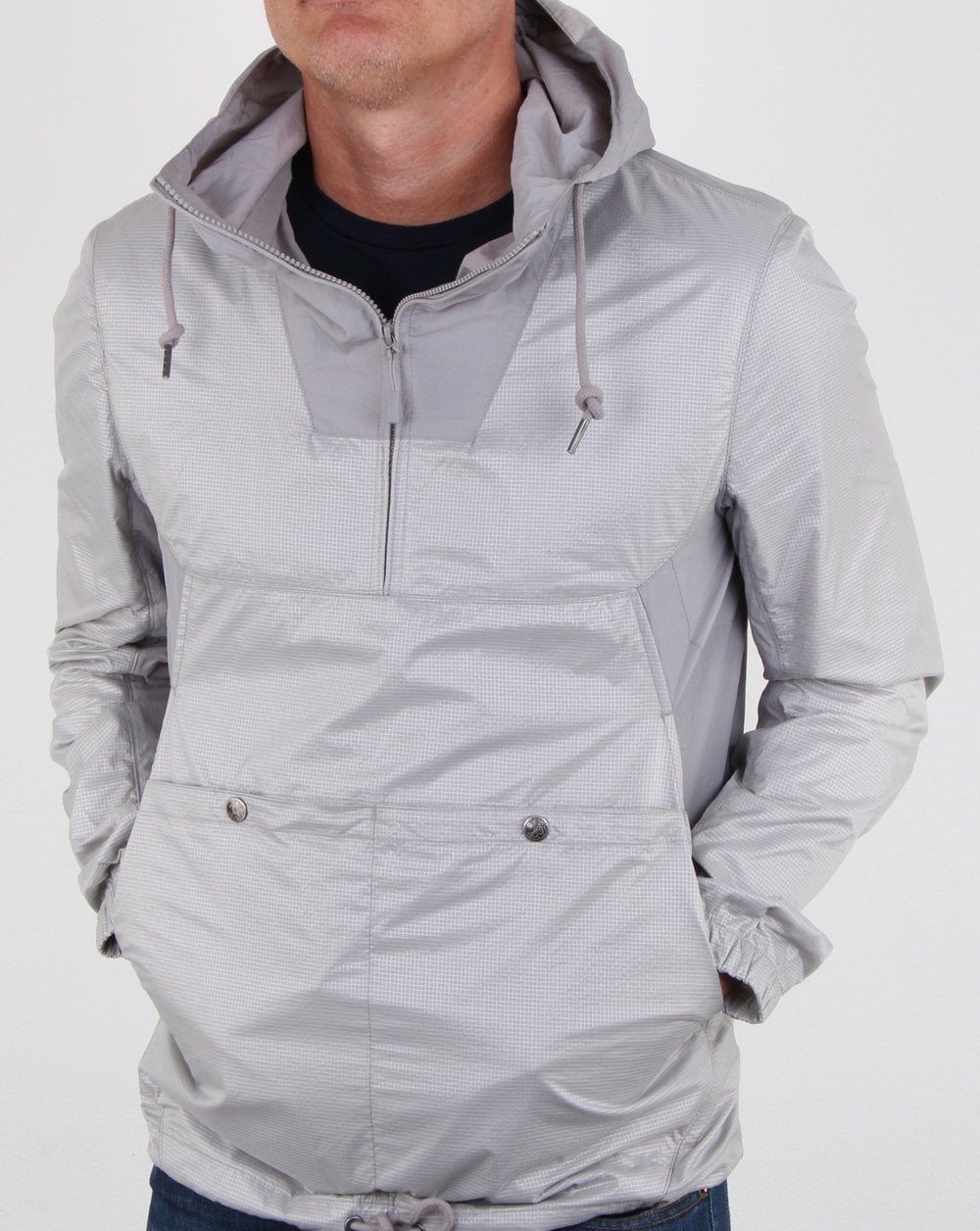 Pretty Green Overhead Hooded Jacket Grey