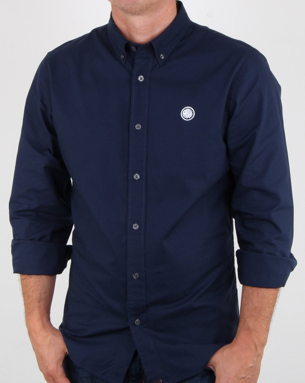Pretty Green Oxford Shirt Dark Navy