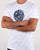 Pretty Green Thornley Paisley Logo T Shirt White/navy