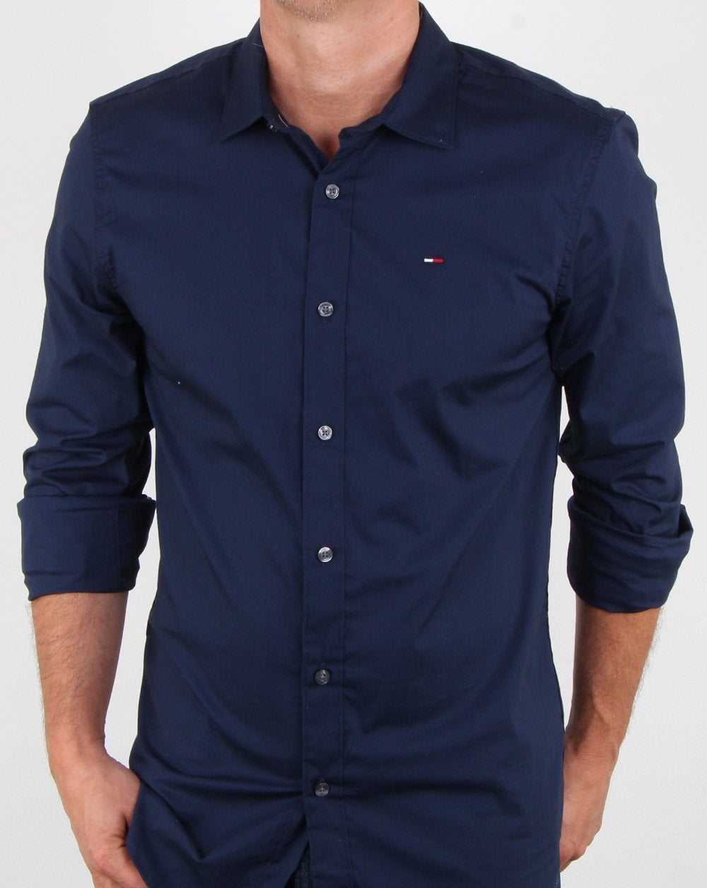 Tommy Jeans Stretch fit Navy Shirt