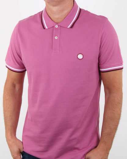 Pretty Green Bassline Polo Shirt Pink