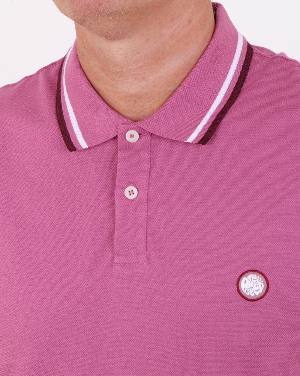 Pretty Green Bassline Polo Shirt Pink