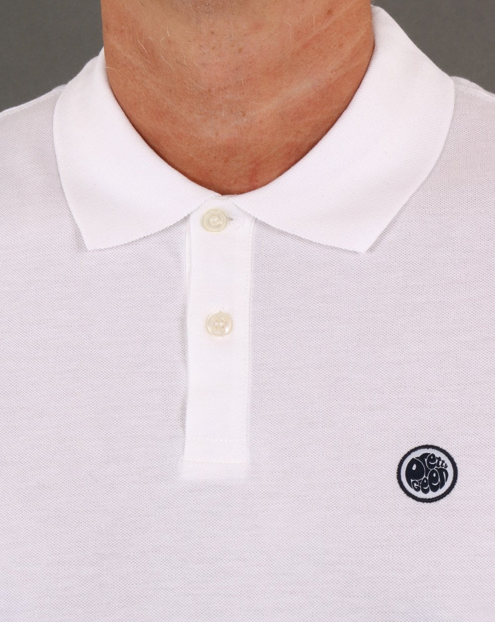 Pretty Green Hartford Polo Shirt White/navy