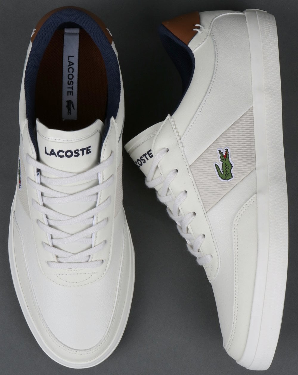 Lacoste Court Master 318 Trainer Off White/Navy