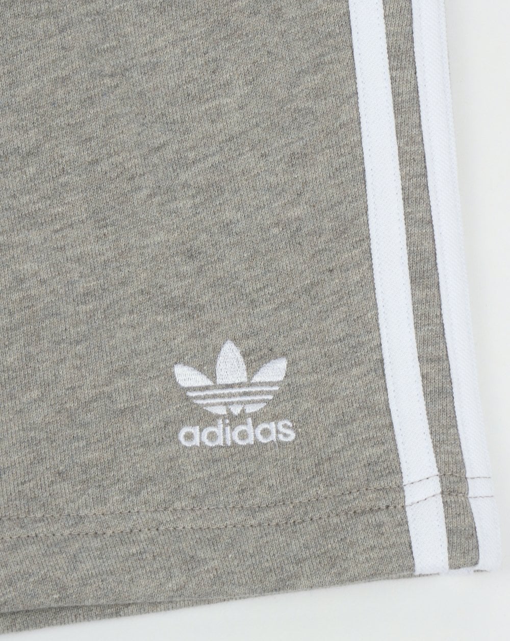 Adidas Originals 3 Stripes Zip Pocket Shorts Grey Heather